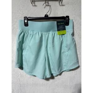 Tek Gear Light Blue Shorts Mid Rise Workout Gear Womens M *NWT